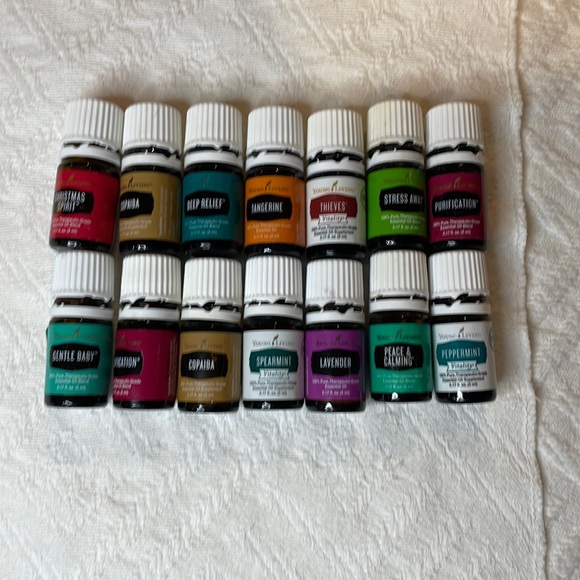 14 Empty Young Living 5ml Essential Oil bottles